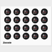 4 juli: Onafhankelijkheidsdag van de bemanningsled Ronde Sticker (Vel)