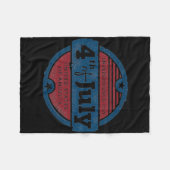 4 juli Onafhankelijkheidsdag Verenigde Staten van  Fleece Deken (Voorkant (Horizontaal))