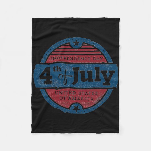 4 juli Onafhankelijkheidsdag Verenigde Staten van  Fleece Deken (Voorkant)