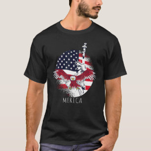 4 juli Onafhankelijkheidsdag Verenigde Staten Vlag T-shirt