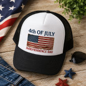 4 juli Onafhankelijkheidsdag Vintage Amerikaans Trucker Pet