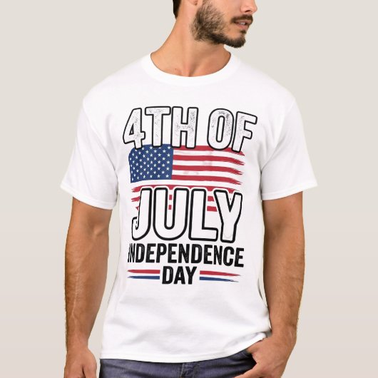4 juli Onafhankelijkheidsdag Vintage Shirt Ontwerp (Voorkant)