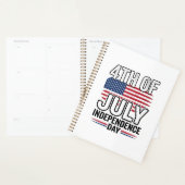 4 juli Onafhankelijkheidsdag Vintage Shirt Ontwerp Planner (Display)