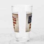 4 juli Onafhankelijkheidsdag Vintage Vlag Ontwerp Glas (Links)
