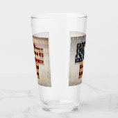 4 juli Onafhankelijkheidsdag Vintage Vlag Ontwerp Glas (Rechts)