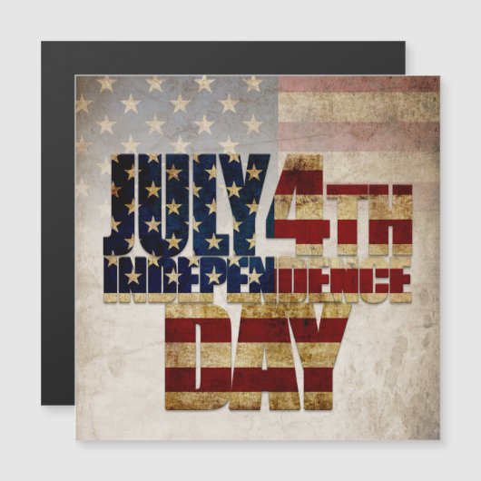 4 juli Onafhankelijkheidsdag  vlag ontwerp (Voorkant / Achterkant)