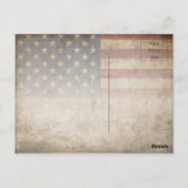 4 juli Onafhankelijkheidsdag  vlag ontwerp Briefkaart (Achterkant)