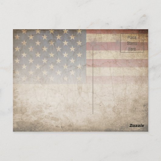 4 juli Onafhankelijkheidsdag  vlag ontwerp Briefkaart (Achterkant)