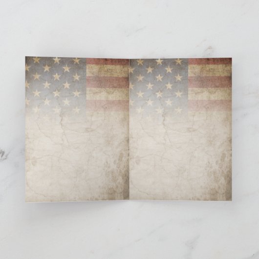 4 juli Onafhankelijkheidsdag  vlag ontwerp Kaart (Binnen)