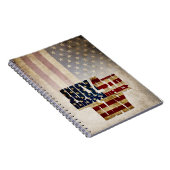 4 juli Onafhankelijkheidsdag  vlag ontwerp Notitieboek (Rechterzijde)