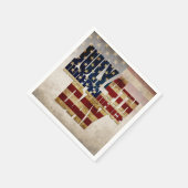 4 juli Onafhankelijkheidsdag  vlag ontwerp Servet (Hoek)