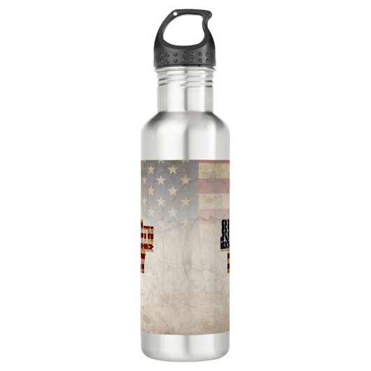 4 juli Onafhankelijkheidsdag  vlag ontwerp Waterfles (Voorkant)