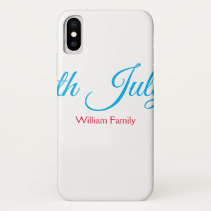 4 juli onafhankelijkheidsdag voeg naam tekst aan Case-Mate iPhone case