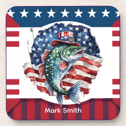 4 juli Onafhankelijkheidsdag voor de liefhebbers v Bier Onderzetter (Voorkant)