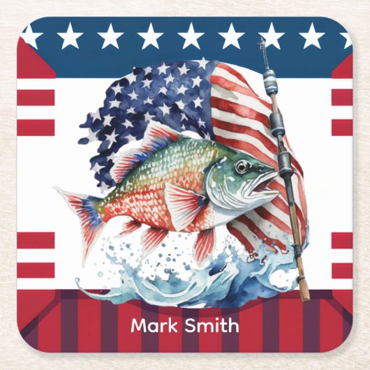 4 juli Onafhankelijkheidsdag voor de liefhebbers v Kartonnen Onderzetters (Voorkant)