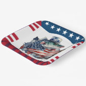 4 juli Onafhankelijkheidsdag voor de liefhebbers v Papieren Bordje (Gebogen)