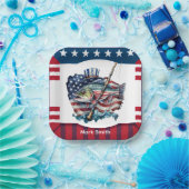 4 juli Onafhankelijkheidsdag voor de liefhebbers v Papieren Bordje (Feest)