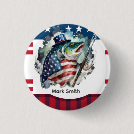 4 juli Onafhankelijkheidsdag voor de liefhebbers v Ronde Button 3,2 Cm