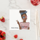 4 juli Onafhankelijkheidsdag VS Verjaardag Servet (Insitu)