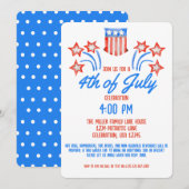4 juli Onafhankelijkheidsdag Vuurwerk BBQ Kaart (Voorkant / Achterkant)