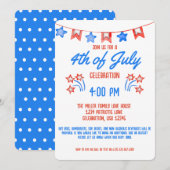 4 juli Onafhankelijkheidsdag Vuurwerk BBQ Kaart (Voorkant / Achterkant)