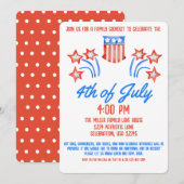 4 juli Onafhankelijkheidsdag Vuurwerk BBQ Kaart (Voorkant / Achterkant)
