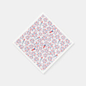 4 juli Onafhankelijkheidsdag Vuurwerkpatroon Servet (Hoek)