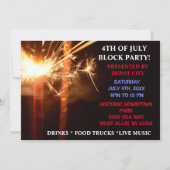 4 juli Onafhankelijkheidspartij Sparkler Kaart (Voorkant)