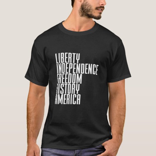 4 juli Onafhankelijkheidspatriottisch Amerika T-shirt (Voorkant)