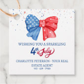 4 juli onroerend goed zomer Pop door cadeau Labels (Voorkant)