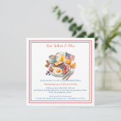 4 juli Ontbijt uitnodiging – Patriottisch (Staand voorkant)