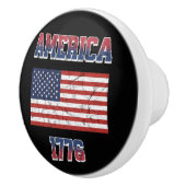 4 juli ontwerp keramische knop (Rechts)