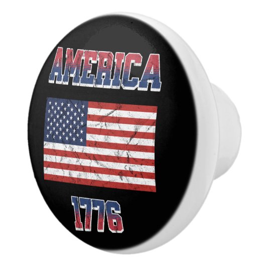 4 juli ontwerp keramische knop (Rechts)