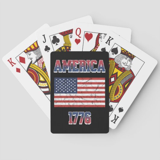 4 juli ontwerp pokerkaarten (Achterkant)