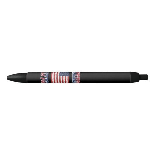 4 juli ontwerp zwarte inkt pen (Voorkant)