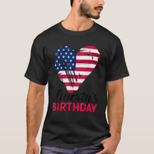 4 Juli Oom Hart Grappig Patriot Amerika USA FLA T-shirt