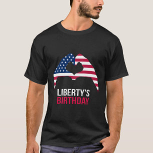 4 juli Oom Hij Patriot America Vlag T-shirt