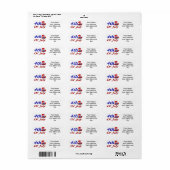 4 juli oom Sam Etiket (Full Sheet)