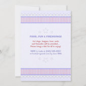 4 juli - Oom Sam Party BBQ Kaart (Achterkant)