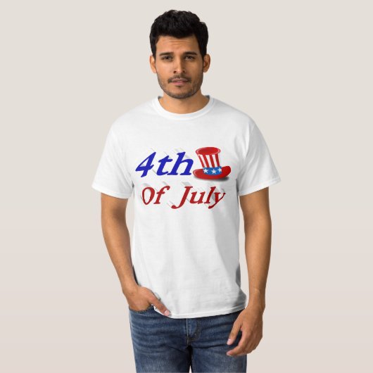 4 juli oom Sam T-shirt (Voorkant volledig)
