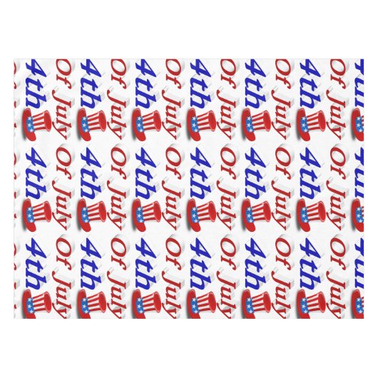 4 juli oom Sam Tafelkleed (Voorkant (Horizontaal))