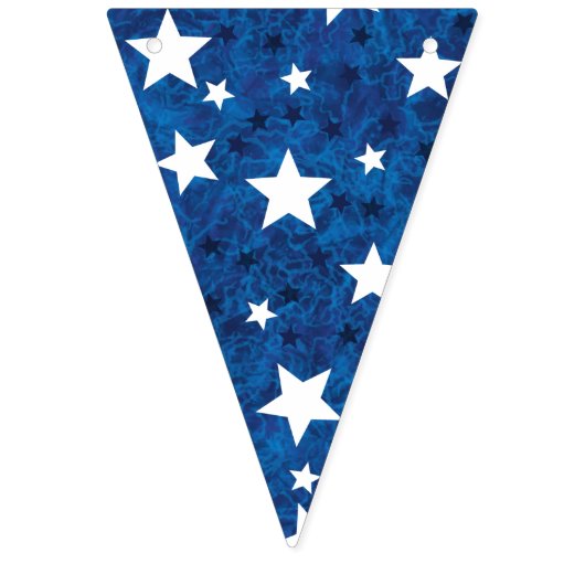 4 juli op blauw vlaggetjes (Eerste vlag)