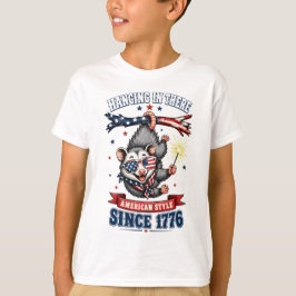 4 juli opossum houdt vol T-shirt