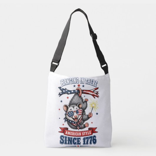 4 juli opossum schoudertas crossbody tas (Voorkant)