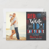 4 juli Opslaan Datum Save The Date (Voorkant)