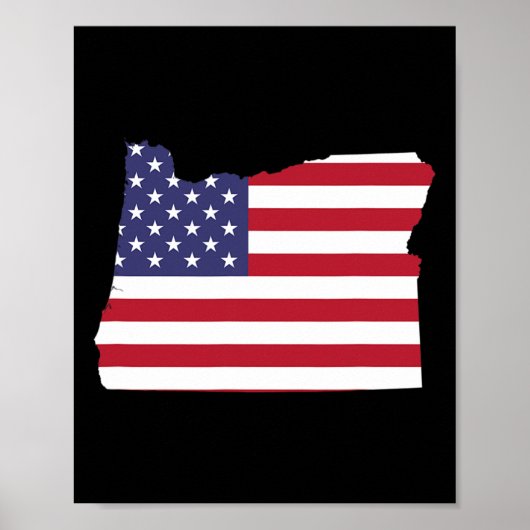 4 juli Oregon: Amerikaanse vlaggenpartij Poster (Voorkant)