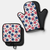 4 juli Oven Mitt Set (Voorkant / Achterkant)