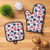 4 juli Oven Mitt Set (Top down)