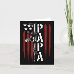 4 juli papa vader vader Ar-15 geweer patriottisch Kaart