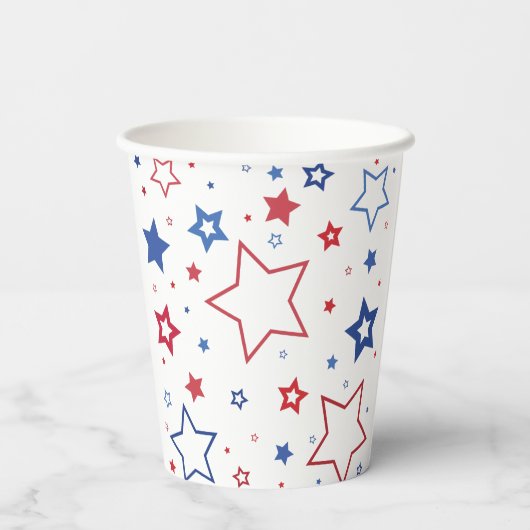 4 juli papieren bekers (Achterkant)